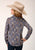 Roper Girls Royal Paisley Multi-Color 100% Cotton L/S Shirt