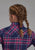 Roper Kids Girls 2206 Unlined Flannel Blue/Pink 100% Cotton L/S Shirt