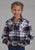 Roper Kids Girls 2206 Unlined Flannel Black 100% Cotton L/S Shirt