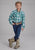 Roper Kids Girls 2206 Unlined Flannel Green 100% Cotton L/S Shirt