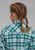 Roper Kids Girls 2206 Unlined Flannel Green 100% Cotton L/S Shirt