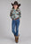 Roper Kids Girls 2224 Photo Collage Multi-Color 100% Rayon L/S Shirt