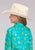 Roper Kids Girls 2525 Vintage Aztec Turquoise 100% Rayon L/S Shirt
