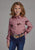 Roper Kids Girls 2203 Wild Horses Pink 100% Rayon L/S Shirt