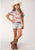 Roper Kids Girls Boot Print Multi-Color 100% Rayon S/S Shirt