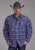 Roper Mens 2205 Sherpa Lined Blue 100% Cotton L/S Shirt