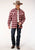 Roper Mens Sherpa Jacket Red 100% Cotton L/S Shirt