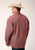 Roper Mens Sherpa Lined Flannel Wine 100% Cotton L/S Shirt
