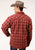 Roper Mens Sherpa Jacket Wine 100% Cotton L/S Shirt