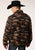 Roper Mens Brown Camo Polyester Polar Fleece Jacket