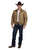 Roper Mens Canvas Zip Front Khaki 100% Polyester Jacket