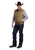 Roper Mens Western Zip Front Khaki Canvas Softshell Vest