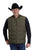 Roper Mens Performance Canvas Quilted Olive 100% Polyester Softshell Vest