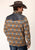 Roper Mens Aztec Print Orange 100% Polyester Fleece Jacket