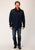 Roper Mens Lightweight Blue 100% Polyester Fleece Jacket