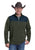 Roper Mens Solid Micro Olive/Blue 100% Polyester Fleece Jacket
