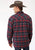 Roper Mens Navy/Red 100% Cotton Sherpa Lined Tall Jacket