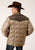 Roper Mens Western Quilted Brown 100% Polyester Insulated Jacket