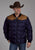 Roper Mens Insulated Western Blue/Tan 100% Polyester Insulated Jacket