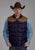 Roper Mens Insulated Western Blue/Tan 100% Polyester Softshell Vest