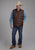 Roper Mens Insulated Western Chocolate 100% Polyester Softshell Vest