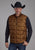 Roper Mens Insulated Western Caramel 100% Polyester Softshell Vest