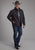 Roper Mens Technical Zip Charcoal Polyester Softshell Jacket