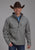 Roper Mens Technical Zip Dark Taupe Polyester Softshell Jacket