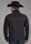Roper Mens Technical Zip Gray/Black Polyester Softshell Jacket