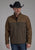 Roper Mens Technical Zip Brown/Chocolate Polyester Softshell Jacket