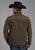 Roper Mens Technical Zip Brown/Chocolate Polyester Softshell Jacket