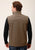 Roper Mens Hi-Tech Heather Mocha Poly/Spandex Softshell Vest