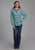 Roper Womens Thermal Lined Flannel Green 100% Cotton Jacket