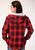 Roper Womens Red 100% Cotton Thermal Lined Hooded Jacket