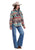 Roper Womens Woven Aztec ShirtJac Multi-Color Polyester Jacket