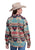 Roper Womens Woven Aztec ShirtJac Multi-Color Polyester Jacket