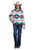 Roper Womens Large Aztec Print Multi-Color 100% Polyester Fleece Jacket