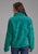 Roper Womens Tropical Print Jade 100% Polyester Fleece Jacket