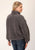Roper Womens Polar Charcoal 100% Polyester Fleece Jacket