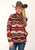 Roper Womens Blanket Aztec Polar Multi-Color Fleece Fleece Jacket
