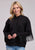 Roper Womens Fringe Fleece Black 100% Cotton Hoodie