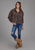 Roper Womens Western Crop Brown 100% Cotton Jacket