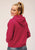 Roper Womens French Terry Dark Berry 100% Cotton Hoodie