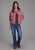 Roper Womens Western Crop Pink 100% Cotton Jacket