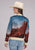 Roper Womens Desert View Multi 100% Polyester Satin Athletic Shell Jacket