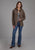Roper Womens Pigment Dyed Oversized Brown 100% Cotton Jacket