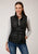 Roper Womens Parachute Down Fill Black 100% Nylon Softshell Vest