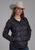 Roper Womens Down Filled Shirt Black 100% Nylon Softshell Jacket