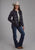 Roper Womens Down Filled Shirt Black 100% Nylon Softshell Jacket