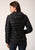 Roper Womens Parachute Down Black 100% Nylon Softshell Jacket
